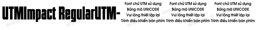 UTMImpact RegularUTM字体转换